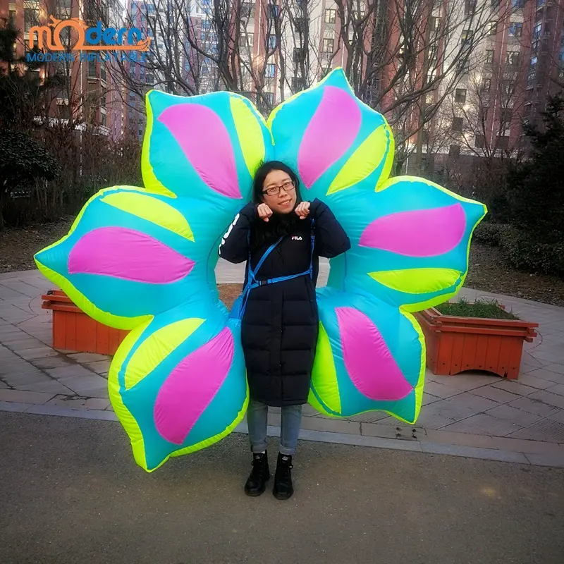 2 m Dia Inflatable Hoa Trang Phục cho bữa tiệc và sân khấu biểu diễn