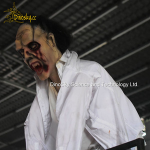 Casa embrujada, valla de horror de zombies, tamaño real, fantasma para sala de <span class=keywords><strong>escape</strong></span>, halloween - Product Image 3