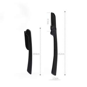 JiangXi monouso in acciaio inox rasoio per sopracciglia Trimmer per rimozione dei peli e rasatura del viso con lama nera per sopracciglia - Product Image 5