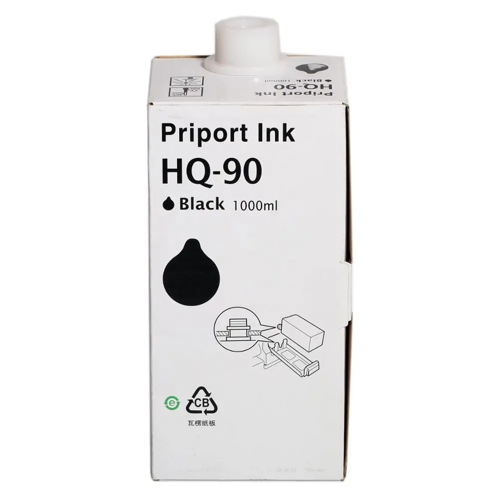 Tinta negra Compatible con HQ90, duplicador digital HQ9000/HQ7000
