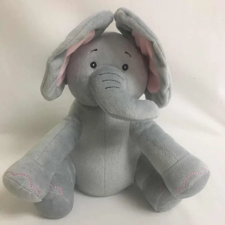 New Singing Elephant Custom Electric Talking And Musical Peekaboo elephant plush toy