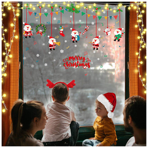 Autocollants de Noël en PVC personnalisés et réutilisables pour vitres de voiture - Product Image 3