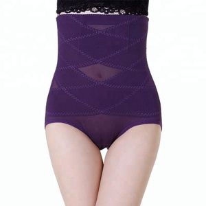 Culotte gainante respirante pour <span class=keywords><strong>femme</strong></span> avec dentelle, <span class=keywords><strong>grande</strong></span> taille, pour amincir le ventre - Product Image 3
