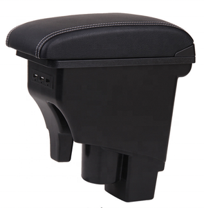 Caja de Almacenamiento para Reposabrazos de Consola Central de Coche Francés en Piel Sintética Negra con Diseño USB para Renault <span class=keywords><strong>Kwid</strong></span> - Product Image 6