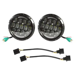 7 inch leds headlights for jeep for wrangler JK head lamps J108