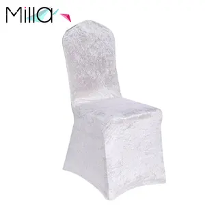 Elegant Velvet Fitted Banquet Chair Covers