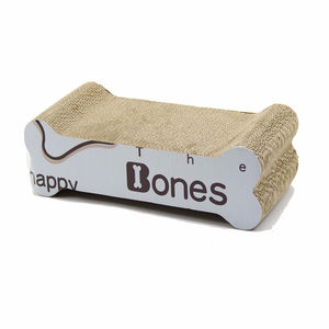 Forma di osso di trasporto manifattura buon prezzo di cartone <span class=keywords><strong>catnip</strong></span> cat scratcher - Product Image 3