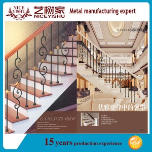 barandilla escaleras diseña / barandillas de los balcones de interiores de hierro forjado pasamanos de <span class=keywords><strong>la</strong></span> escalera - Product Image 2