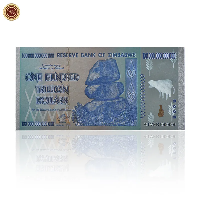 Groothandel Nieuwe Producten Zilveren Zimbabwe 100 Biljoen Dollar Voor Decoratieve
