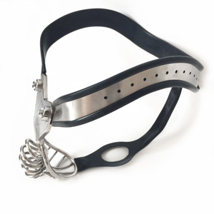Neuer Keuschheitsgürtel für Herren aus Edelstahl mit Gebogenem Hüftgurt und Analplug, Peniskäfig, Keuschheitsvorrichtung, Cock <span class=keywords><strong>Cage</strong></span>, Bondage-Sexspielzeug für Männer - Product Image 6