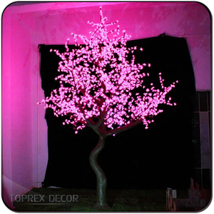 <span class=keywords><strong>Arbre</strong></span> de cerisier à <span class=keywords><strong>LED</strong></span> <span class=keywords><strong>rose</strong></span> 110V~240V pour salon intérieur, mariage, hôtel, centre commercial, décoration de Noël à <span class=keywords><strong>LED</strong></span> pour les fêtes - Product Image 3