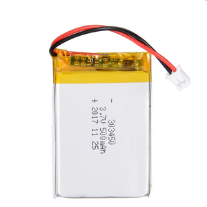 303450 аккумуляторная литий-ионная литиевая полимерная батарея 3 мм LP303450 3,7 В 500 мАч 1.85wh Lipo батарея - Product Image 1