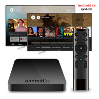 Nuevo Android TV Box 2018 con Control por Voz de Google, Sistema Operativo Android TV AX7, 2+16 GB, Compatible con Netflix 1080p