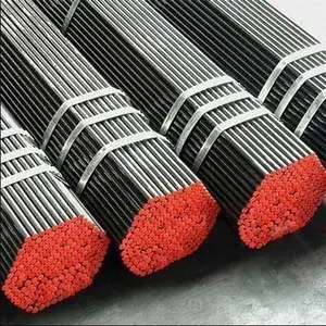 Stock ASTM A106 G R.B tubo de acero al carbono negro sin costura para transporte de petróleo y gas tubo de acero al carbono sin costura tubo de acero sin costura