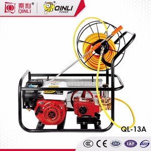 رشاش زراعي إطار بستان المحاصيل 6.5HP مكبس كهربائي يعمل بالبنزين مضخة ترولي بالبنزين رشاش كهربائي للحديقة - Product Image 5