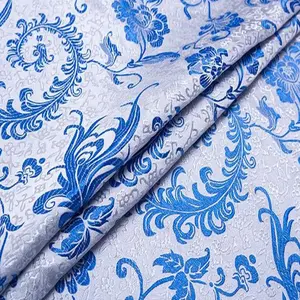 Klassieke Chinese Traditionele Polyester Brokaat Stof Voor Vintage Tas En Sofa Cover Huis Textiel