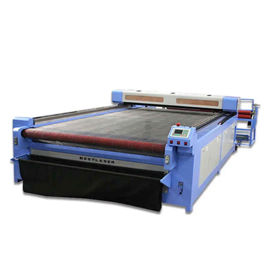 Tubo Laser Co2 80ワットReci Auto Feeding Fabric Eextile Label Carpet Laser Cutting Machine