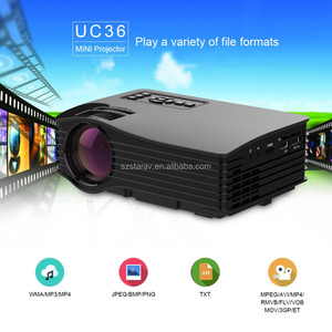 Unic UC36 цифровой Proyector проектор для домашнего кинотеатра <span class=keywords><strong>300</strong></span> люмен - Product Image 1