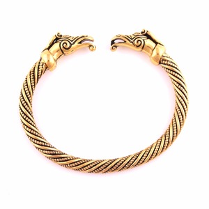 Ragnar Jelling Vichingo Del Braccialetto Del Drago Norse Gioielli Heathen Scuro <span class=keywords><strong>Pagan</strong></span> Bestia Drago Braccialetti Del Wristband - Product Image 1