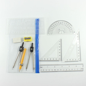 Baru sekolah siswa perlu istilah matematika geometris <span class=keywords><strong>set</strong></span> dengan ritsleting tas PVC - Product Image 4