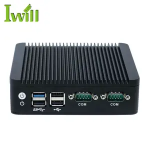 זול J1900 Quad Core Dual Nic דק לקוח X86 אחת לוח מחשב שולחני Fanless מיני מחשב עבור Win10