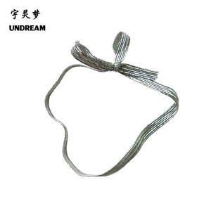 中国产品装饰黄金弹性/预绑缎带蝴蝶结与弹性环 - Product Image 4