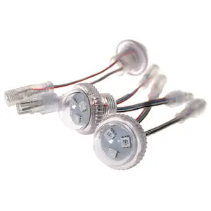 Trade Assurance wholesale transparent or milky white shell 26mm rgb led pixel ws2811