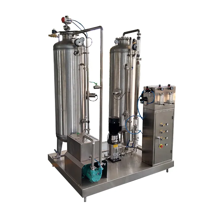 Industrial Carbonated Beverage Mixer / Soft Drink Mixing Machine