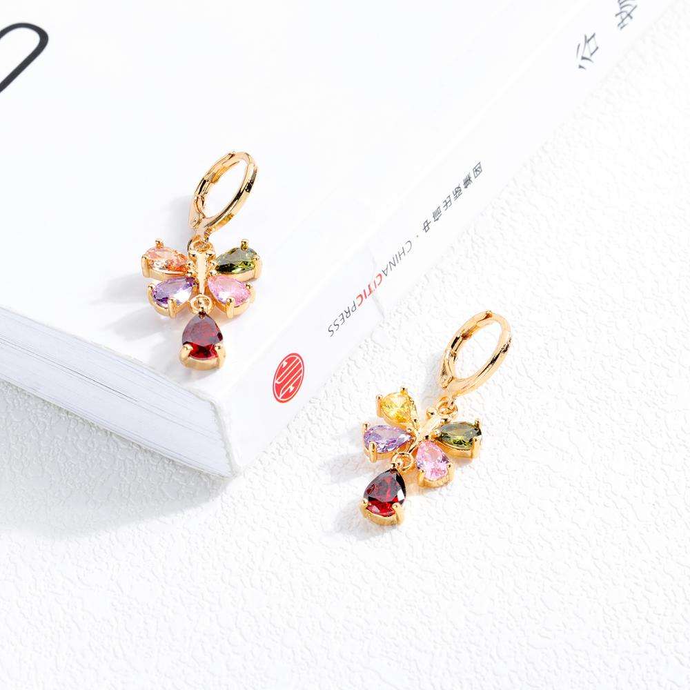 2019 Fashion Accessories Zircon CZ Tassel Stud Earrings