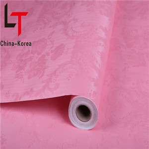 Carta da parati da camera da letto in tessuto Non tessuto rosa di lunga data per le ragazze - Product Image 5