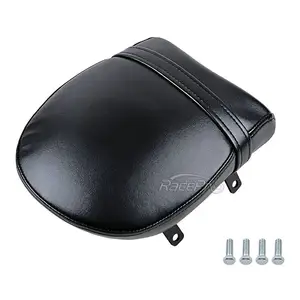 RACEEPRO Motorcycle Black Leather Rear Passenger Pillion Pad Seat For Victory HighBall Vegas Kingpin