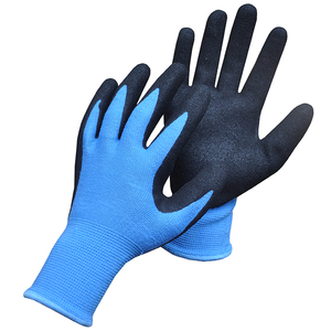 2023 yeni güvenlik nitril kaplama kumlu kaplama kaymaz Polyester iş eldivenleri erkekler için - Product Image 5