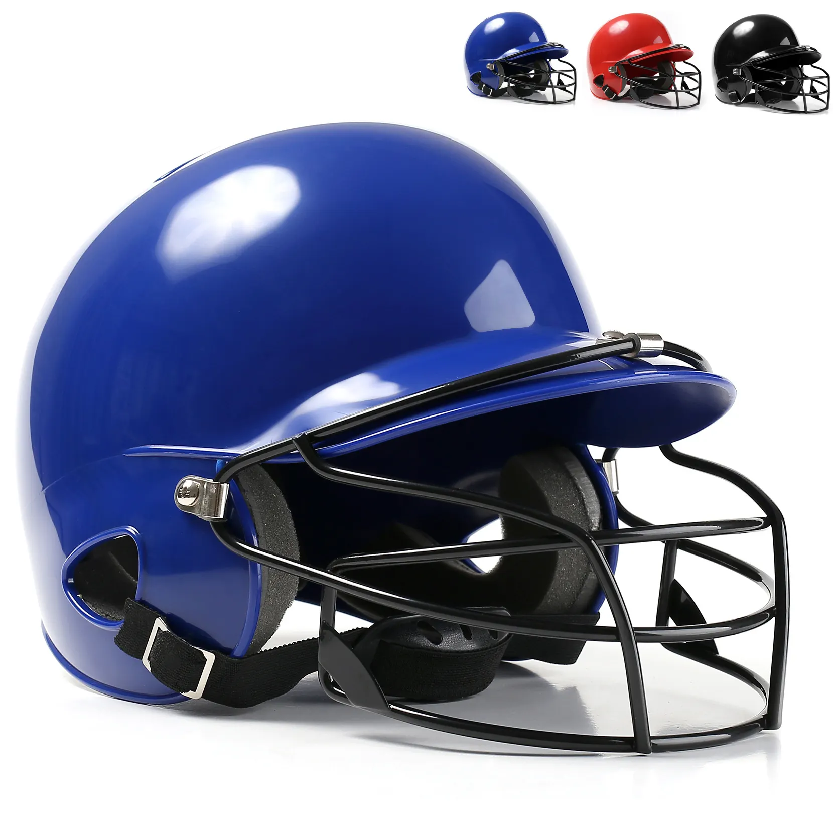Grosir Bisbol Penangkap Topi dengan Masker Keselamatan Plastik ABS Bisbol Helm