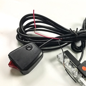 4x4LED Car Emergency Warning <strong>Flashing</strong> <strong>Light</strong> 12V Red <strong>Blue</strong> Color Outdoor Grille Strobe <strong>Light</strong> - Product Image 4