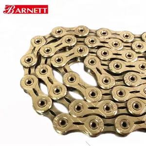 Factory direct sale 12 speed gold bicycle chain X12EL with plate hollow