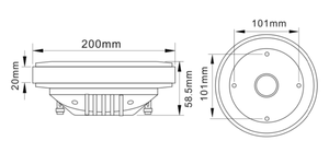 4 "संपीड़न ड्राइवर स्पीकर 100-001 के साथ टाइटेनियम डायाफ्राम 4 इंच vc सींग ड्राइवर लाइन सरणी स्पीकर के लिए - Product Image 4
