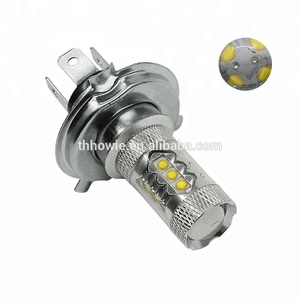 High Power H4 <span class=keywords><strong>Led</strong></span> High Low Beam 80W Car <span class=keywords><strong>Headlight</strong></span> Bulb 6000K White <span class=keywords><strong>12</strong></span>ボルトAutomotive <span class=keywords><strong>Led</strong></span> HeadライトH4 Auto Fog Lamp With Lens - Product Image 2