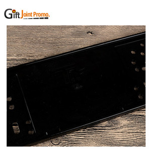 Europeo Nero Auto Auto In <span class=keywords><strong>Metallo</strong></span> del Supporto License Plate Frame - Product Image 4
