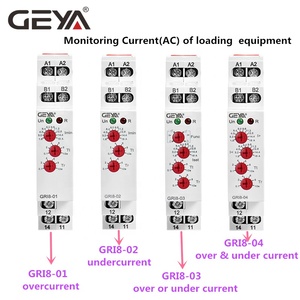 GEYA GRI8-01-"0.<span class=keywords><strong>5</strong></span>,1,2,<span class=keywords><strong>5</strong></span>,8,16 एसी/DC24-240V" दीन रेल Overcurrent रिले एसी 10A इलेक्ट्रॉनिक वर्तमान से अधिक रिले चीन - Product Image 6