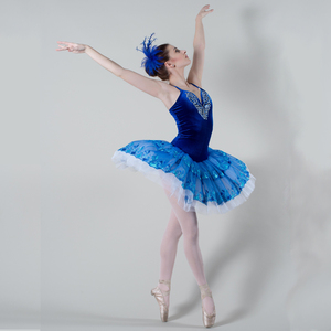 <span class=keywords><strong>Tutù</strong></span> Romantico Blu per Adulti, Abito <span class=keywords><strong>Tutù</strong></span> a 3 Strati, Costume da <span class=keywords><strong>Ballerina</strong></span> - Product Image 3