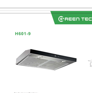 Cheminée <span class=keywords><strong>Greentec</strong></span> H601-9 corps en acier Inoxydable hotte Mince - Product Image 2