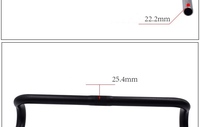 Harga Grosir Murah Desain Terbaru Stang Sepeda Bullhorn Fixie Gear Stang Sepeda 25.4mm