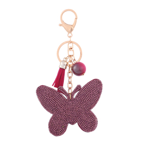 LLavero de oro joyería rhinestone mariposa minions llavero nuevos productos frescos llaveros - Product Image 2