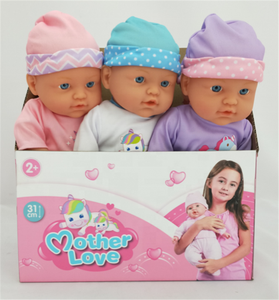 Muñeca Bebé <span class=keywords><strong>Reborn</strong></span> de Silicona de 30 cm, Regalo de Navidad para Niños, con 4 Sonidos/Muñeca Realista - Product Image 3