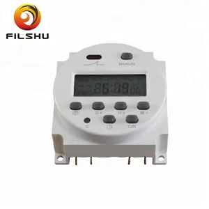 DC 12V 16A LCD Electronic Digital Power Programmable Timer Round Time Relay Switch Support 17-mal Daily Weekly