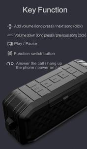 Di động <span class=keywords><strong>Bluetooth</strong></span> <span class=keywords><strong>Speaker</strong></span> Cho Trong Nhà/Ngoài Trời Có Thể Sạc Lại Không Dây Cao Cấp Stereo Thấp Méo Hài Hòa - Product Image 5