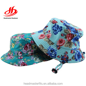 Personnalisé vêtements pour dames cypress hill terry serviette <span class=keywords><strong>emoji</strong></span> drôle imprimer floral hawii seau <span class=keywords><strong>chapeau</strong></span> avec de la ficelle - Product Image 1