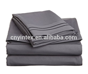 Commercio all'ingrosso 100% del <span class=keywords><strong>cotone</strong></span> <span class=keywords><strong>di</strong></span> lusso <span class=keywords><strong>raso</strong></span> tessuto in tessuto set <span class=keywords><strong>di</strong></span> biancheria da letto 4pcs <span class=keywords><strong>copripiumino</strong></span>/lenzuolo - Product Image 4