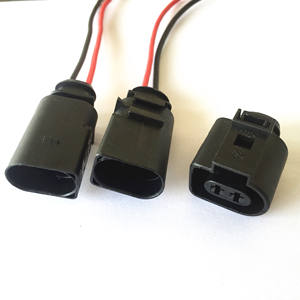 2 Pin VW Audid Harness Male Konektor Otomatis Elektrik 1J0973722 1J0 973 722 Suku Cadang Kawat Otomotif Injektor Bahan Bakar - Product Image 1