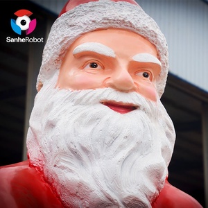 Di natale formato umani animatronic gomma di silicone danza musical babbo natale - Product Image 2